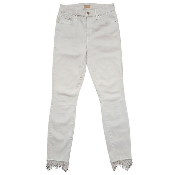 Mother High Waisted Looker Dagger Ankle Fray Pretty Just Strolled In The City - Picture 1 of 11